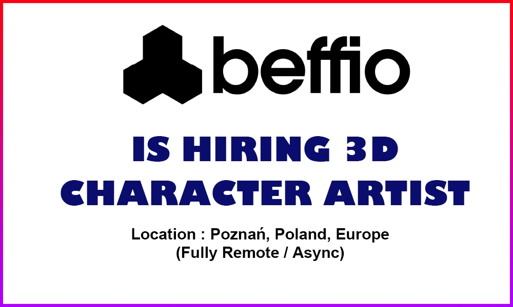 3D Character Artist job at beffio studio, Remote – Poland