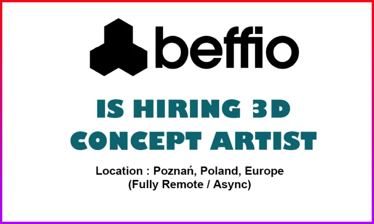 3D Concept Artist Jobs at Beffio Studio, Remote , Poland