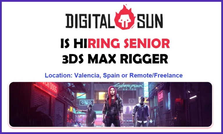 3dsmax Rigger required at Digital Sun Games, remote