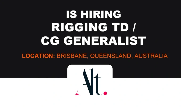 Alt.vfx hiring Rigging TD_CG Generalist, Brisbane