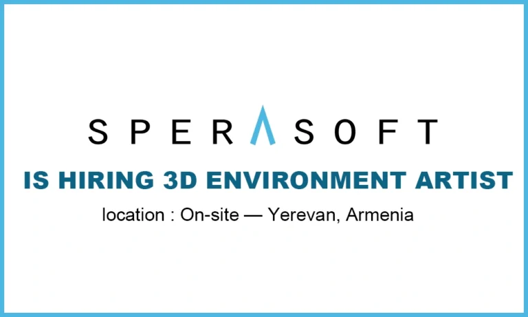 Armenia Jobs 3D Environment Artist at Sperasoft thumb