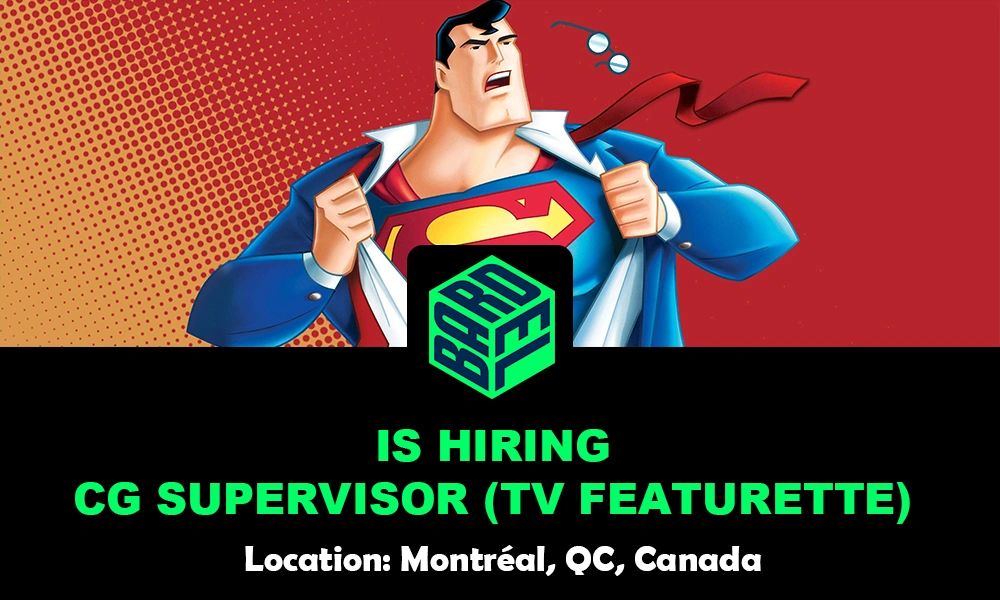 Bardel Entertainment hiring CG Supervisor, Canada