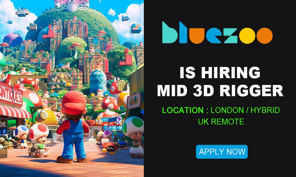 Blue Zoo Animation Studio is looking Mid-Level 3D Rigger, UK