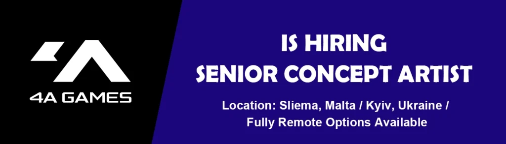 Concept Artist job at 4A Games, Remote