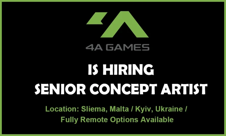 Concept Artist job at 4A Games, Remote thumb