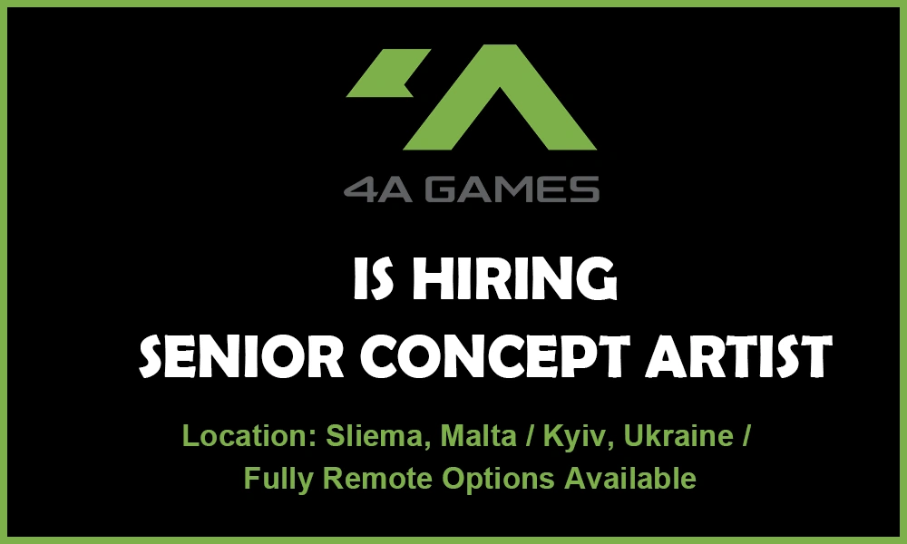Concept Artist job at 4A Games, Remote thumb