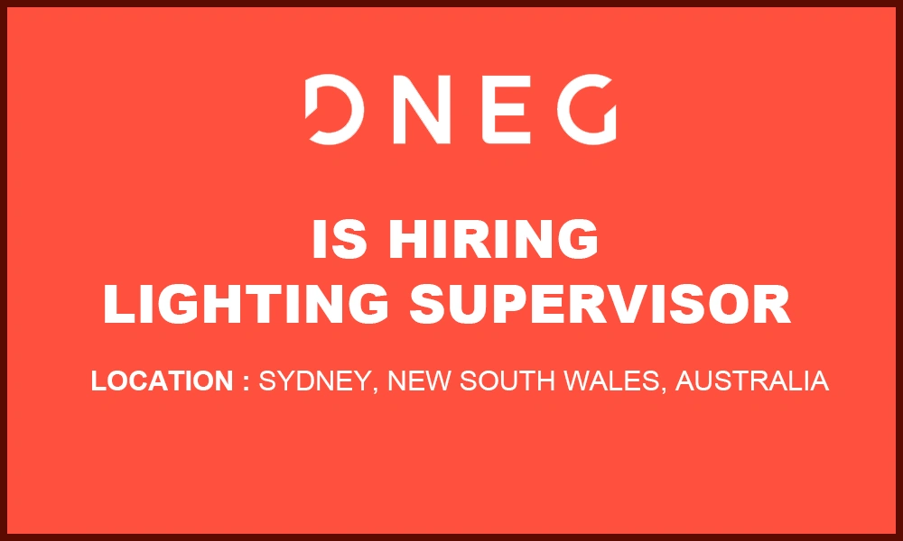 Dneg jobs Lighting artist (Supervisor), Australia 2026 thumb