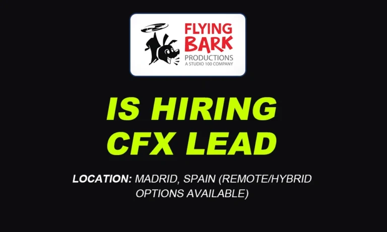 Flying Bark Productions Hiring CFX Lead – Sydney