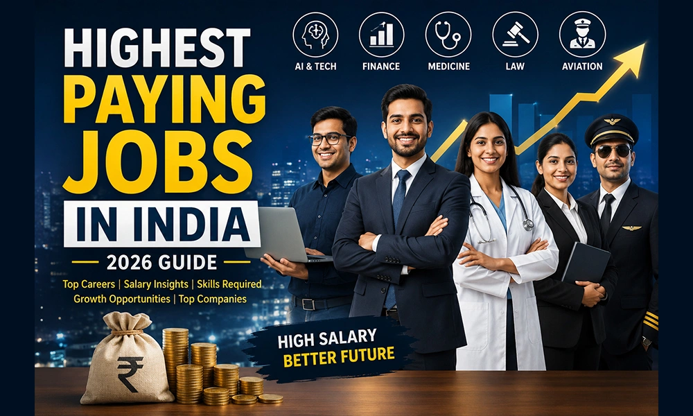 Highest Paying Jobs in India (2026) – Top Careers With High Salary & Growth