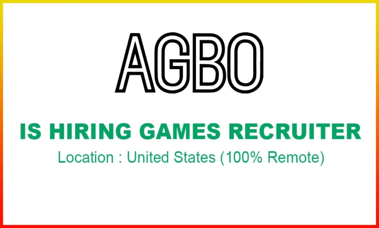Hr jobs near me Games Recruiter at AGBO thumb