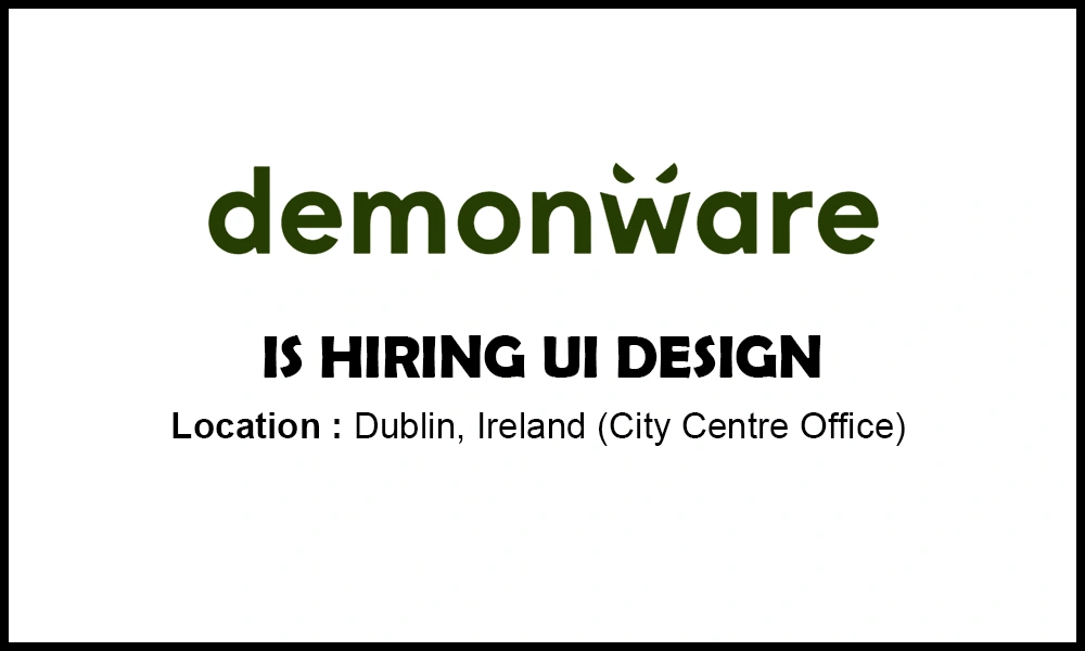 Internship ireland UI Design at Demonware, 2026 THUMB