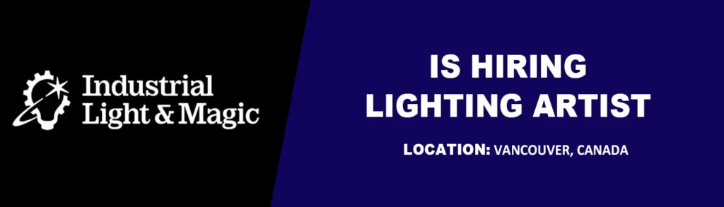 Internships near me Junior Lighting Artist, Vancouver