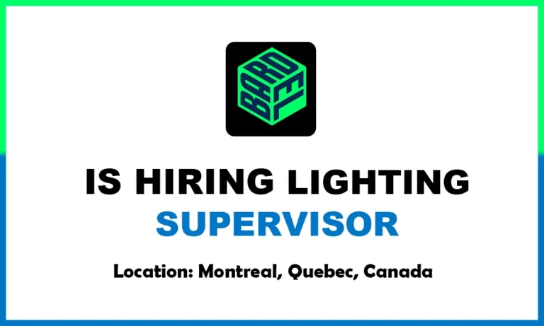 Jobs in quebec Lighting Supervisor at Bardel Entertainment thumb