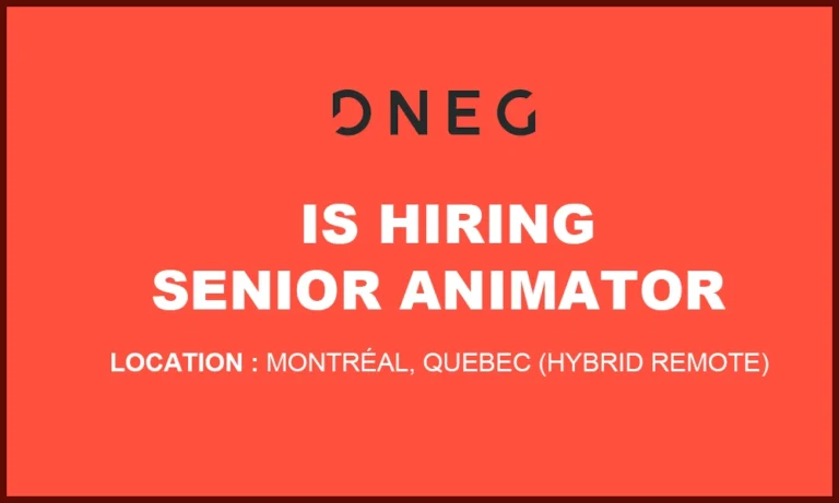 Jobs in quebec canada Senior Animator at DNEG thumb