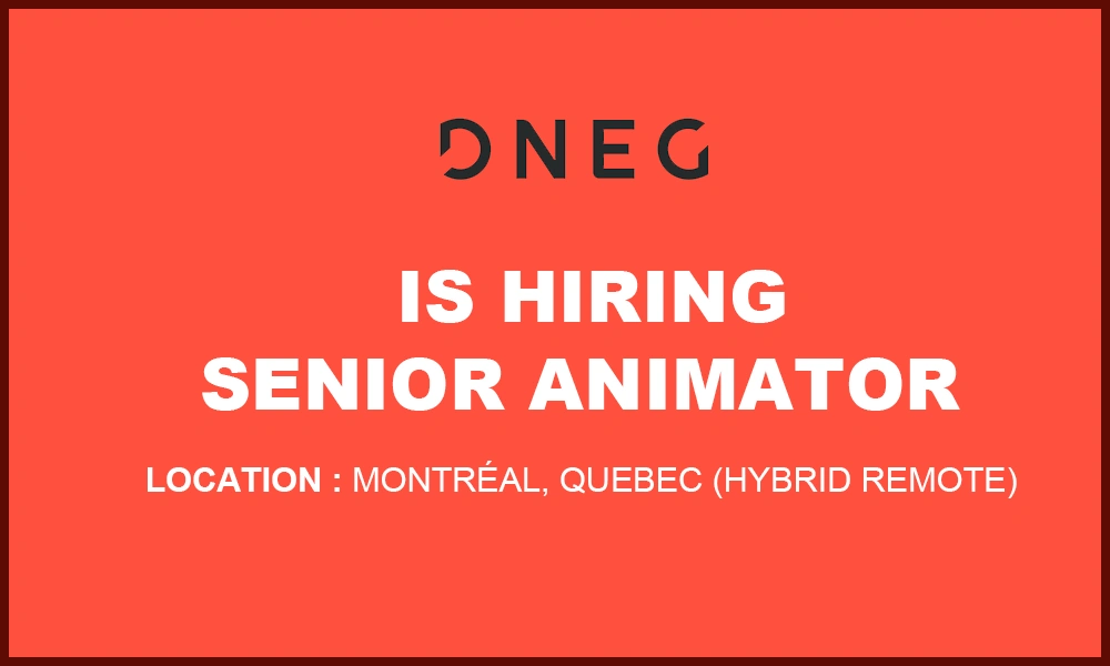 Jobs in quebec canada Senior Animator at DNEG thumb