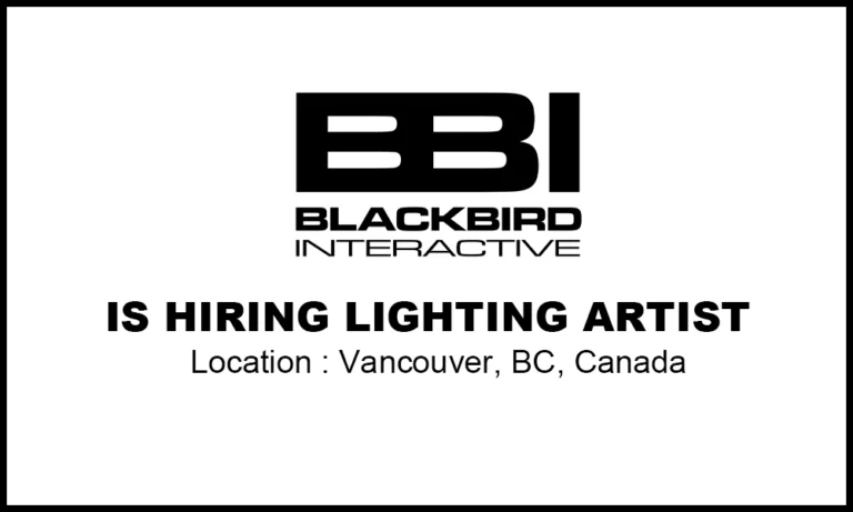 Lighting Artist Job at Blackbird Interactive, Canada 2026 thumb