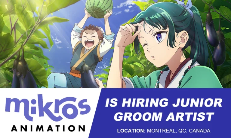 Mikros Animation Montreal is seeking Junior Groom Artist, France
