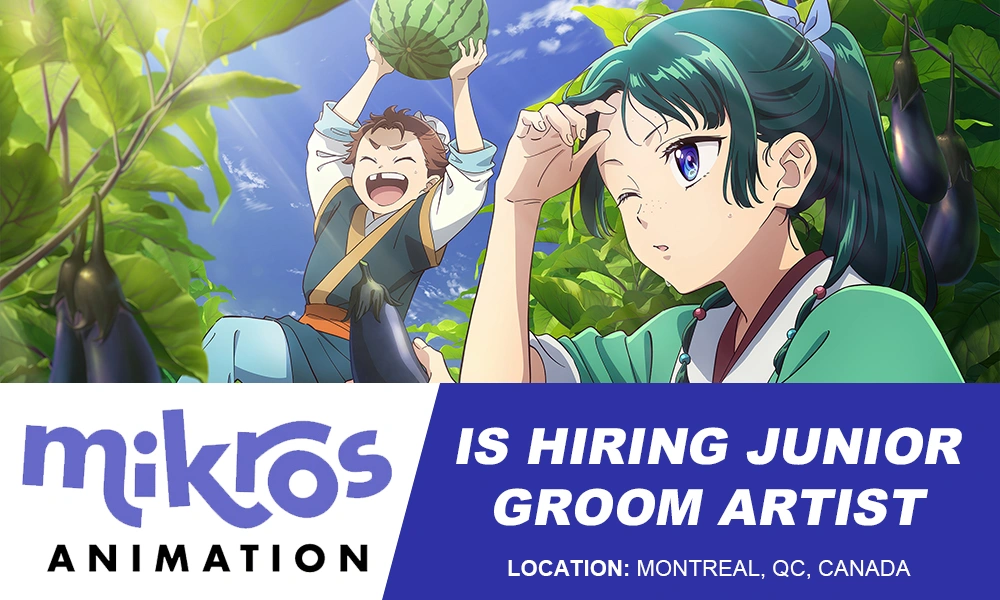 Mikros Animation Montreal is seeking Junior Groom Artist, France