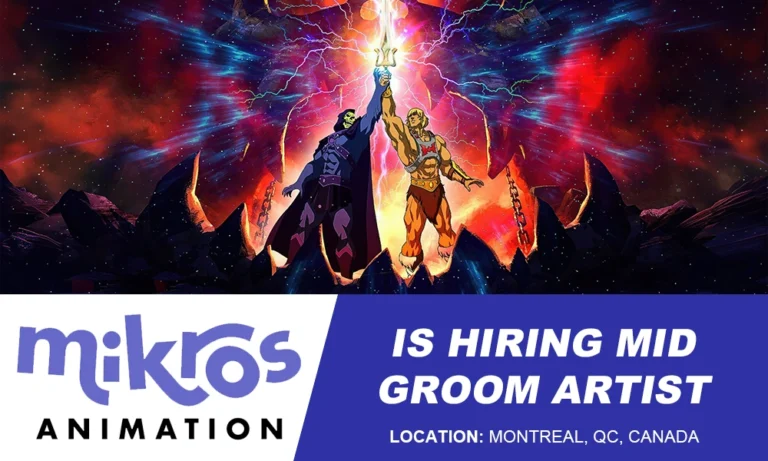 Mikros Animation hiring Mid-Level Groom Artist, Canada