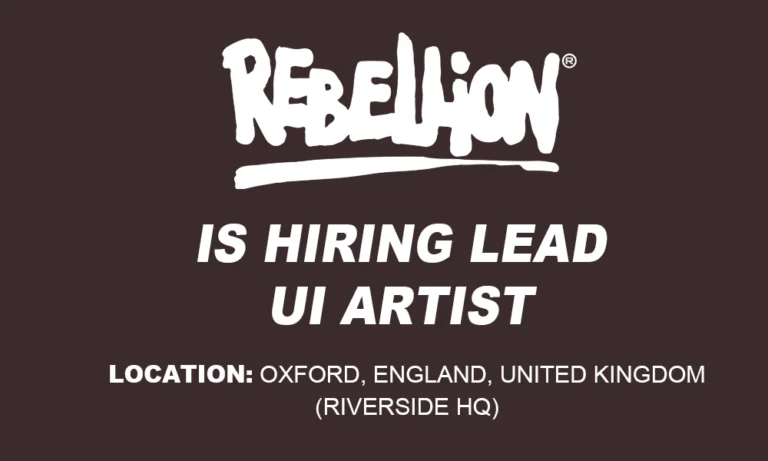 Rebellion hiring Lead UI Artist, Oxford, UK thumb