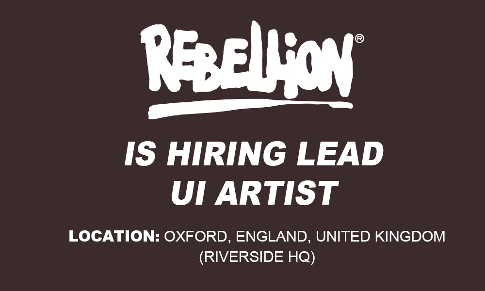 Rebellion hiring Lead UI Artist, Oxford, UK thumb