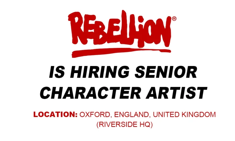 Rebellion is hiring Senior Character Artist, UK thumb