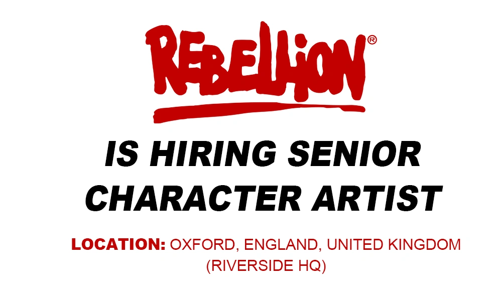 Rebellion is hiring Senior Character Artist, UK thumb
