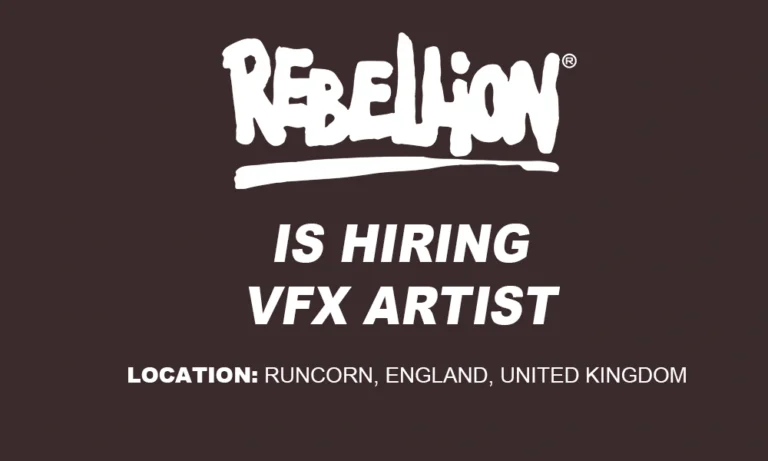 Rebellion is hiring VFX Artist job, Oxford, England THUMB
