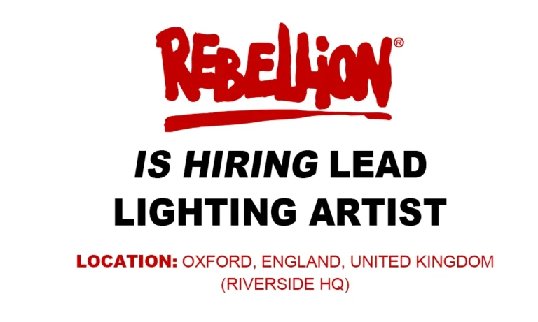 Rebellion is seeking Lead Lighting Artist, UK thumb
