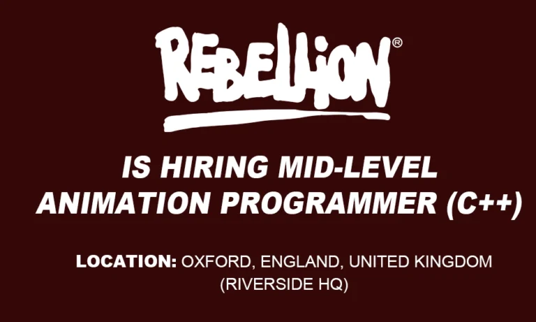 Rebellion required Mid-Level Animation Programmer thumb