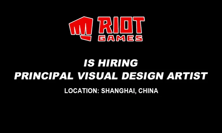 Riot Games hiring Principal Visual Design Artist, China