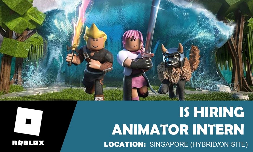 Roblox is hiring Intern 3D Animator, Singapore thumb