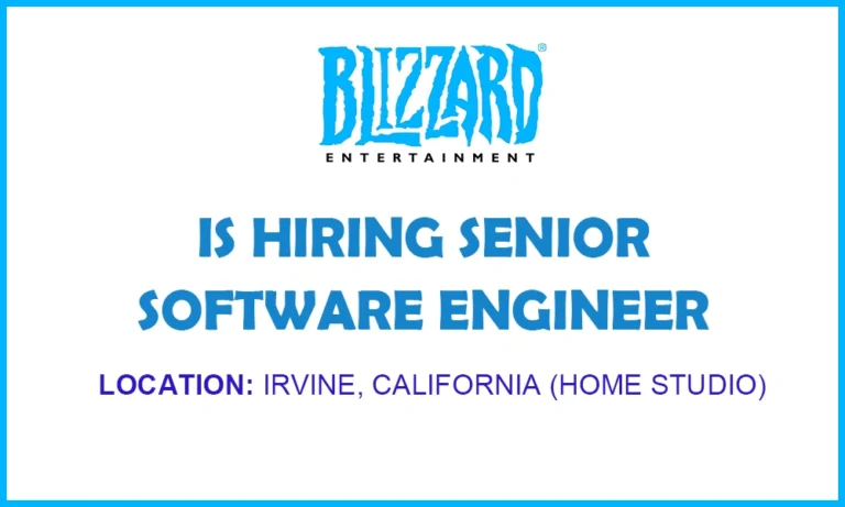 Senior Software Engineer job at Blizzard Entertainment, 2026