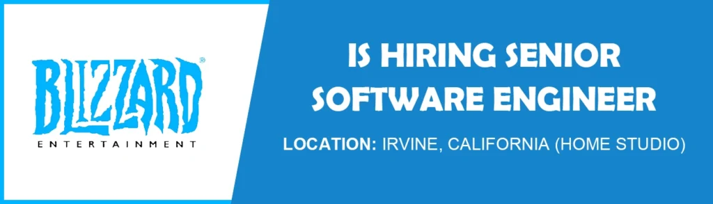 Senior Software Engineer job at Blizzard Entertainment thumb