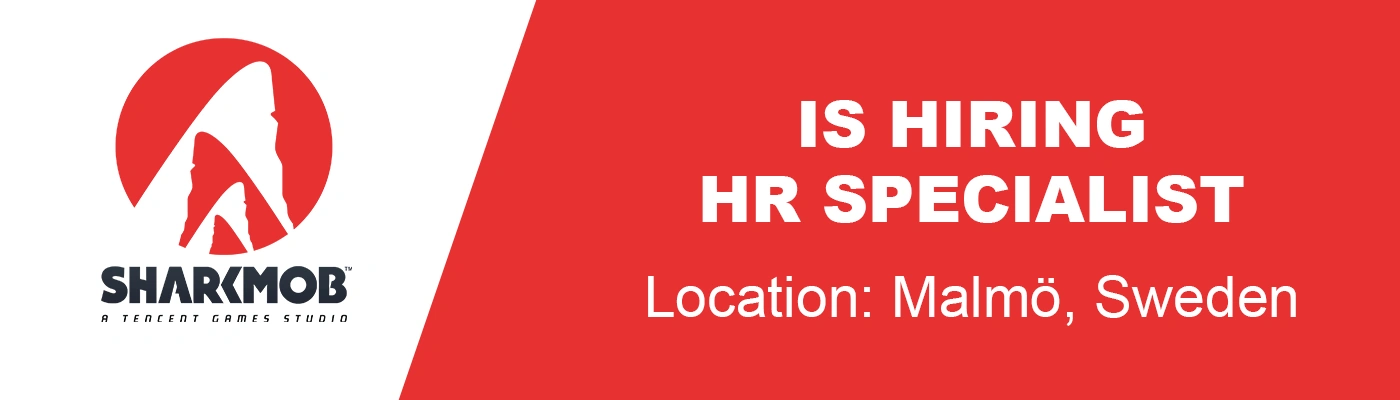 Sharkmob is hiring HR Specialist, Sweden