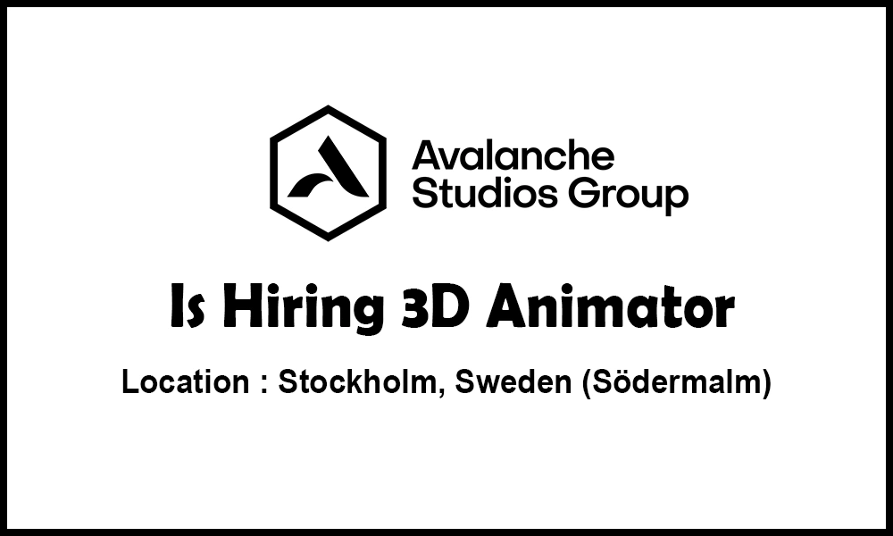 Sweden jobs Animator 3D at Avalanche Studios thumb