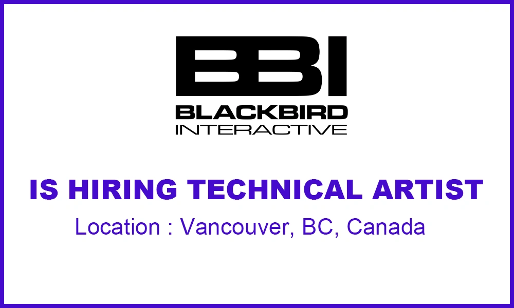 Technical Artist Jobs - Blackbird Interactive, Remotet humb