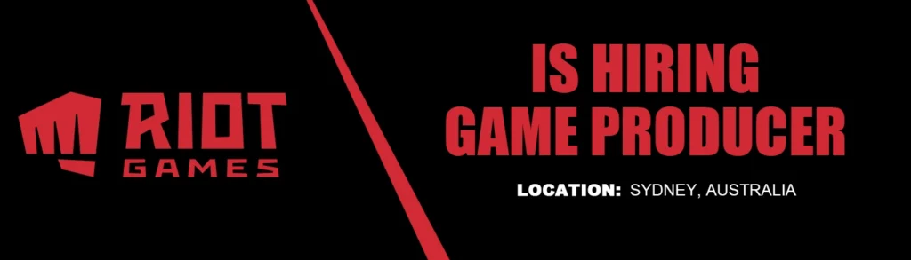 3D Game Producer Job Riot Games