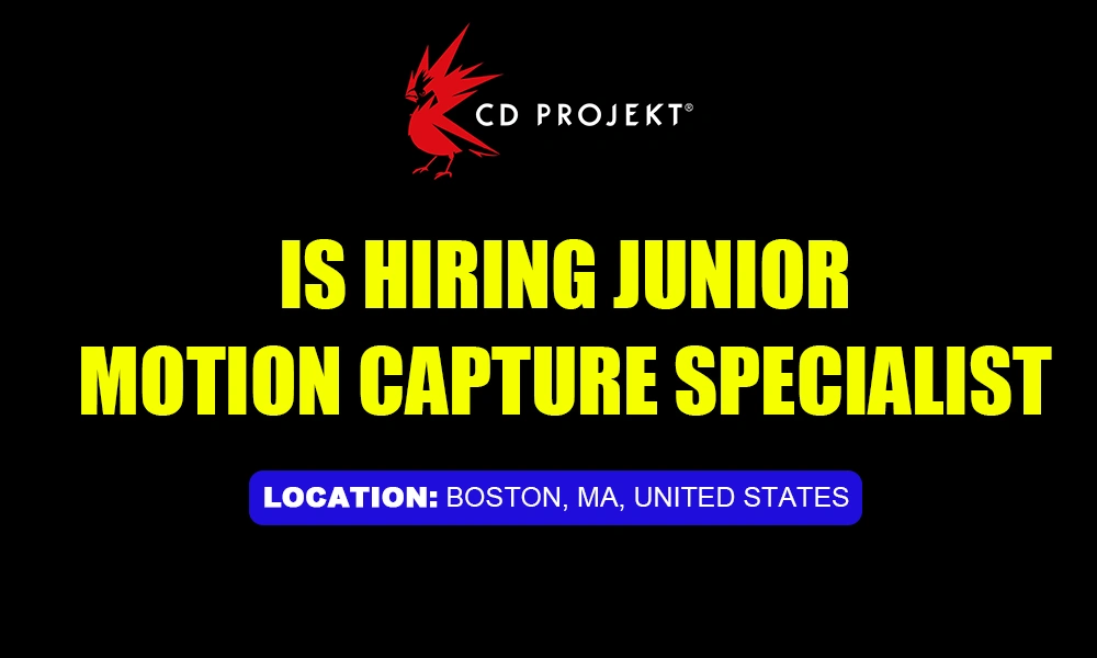 CD PROJEKT RED hiring Junior Motion Capture Specialist