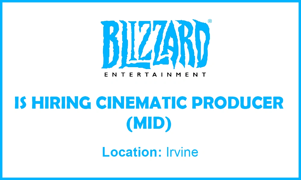 Cinematic Producer (mid) at Blizzard, 2026 THUMB