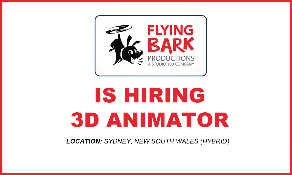 Flying Bark Productions hiring Animation Supervisor 3d animation