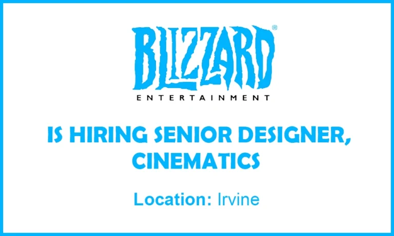 Irvine Jobs Senior Designer, at Blizzard 2026 thumb