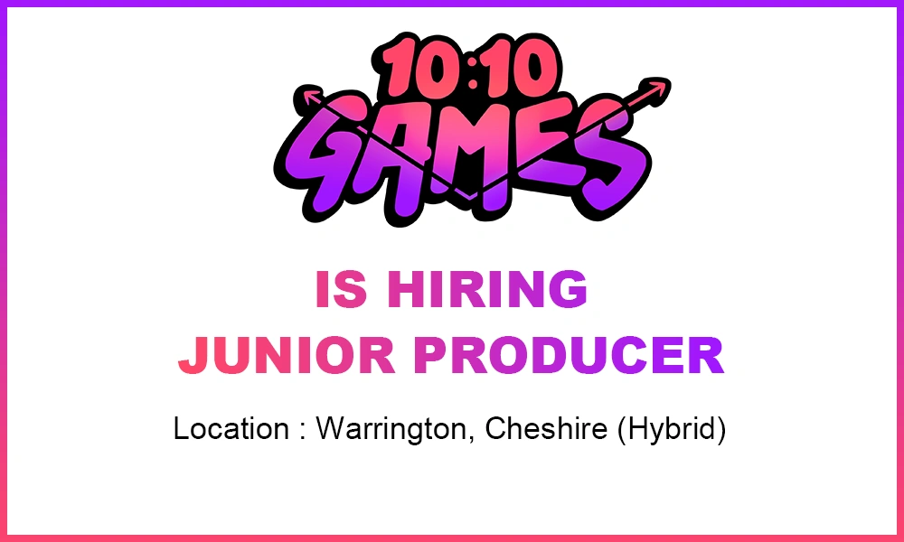 Junior Producer job at 1010 Games, ukthumb