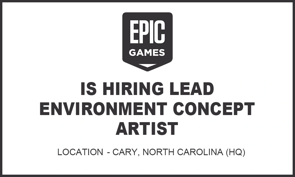 Lead Environment Concept Artist Job epic games 2026