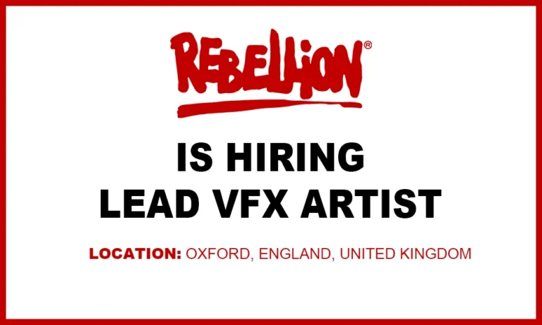Lead VFX Artist job at Rebellion, Oxford