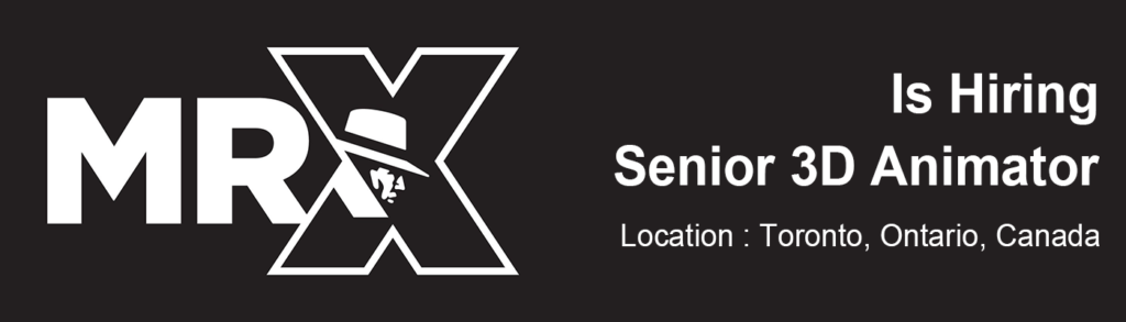 Ontario jobs Senior 3D Animator, at MR. X
