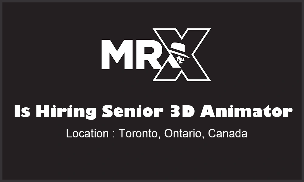 Ontario jobs Senior 3D Animator, at MR. X thumb
