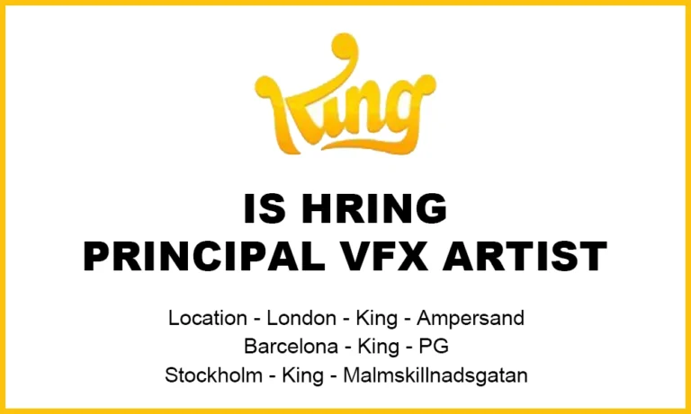 Principal VFX Artist at King, 2026 uk thumb