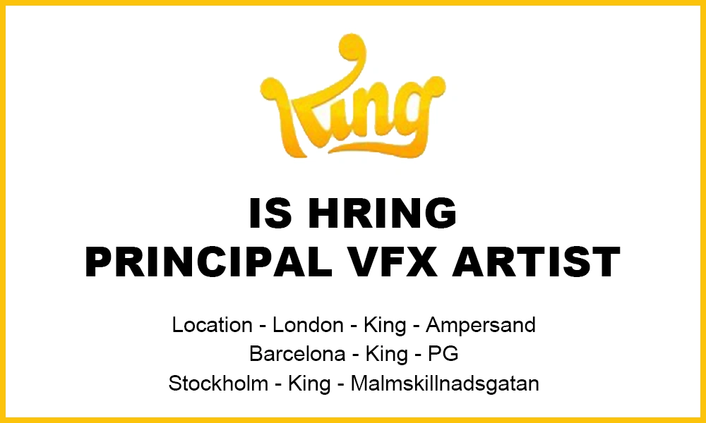 Principal VFX Artist at King, 2026 uk thumb