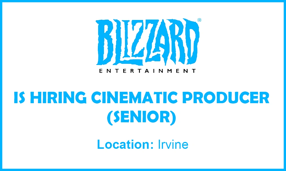 Senior Cinematic Producer at Blizzard Animation thumb